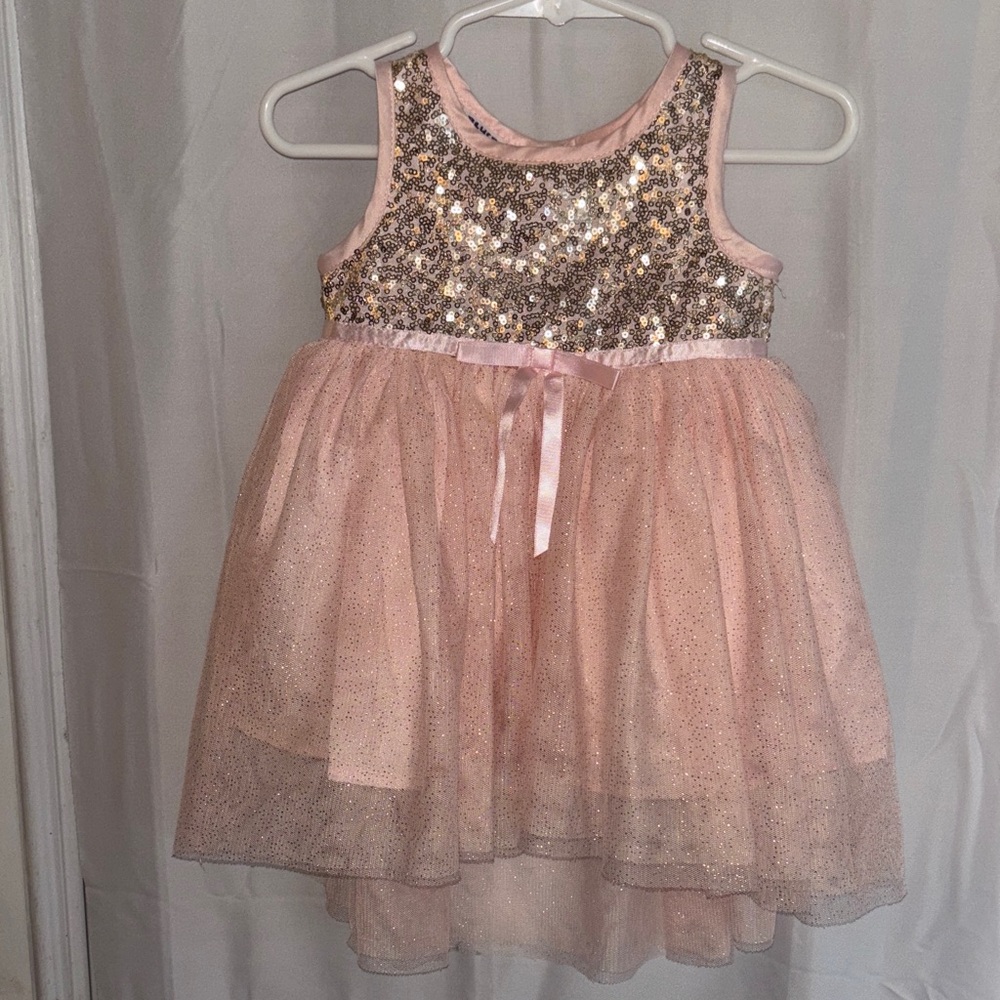 Blueberi Boulevard Pink and Gold Formal Dress